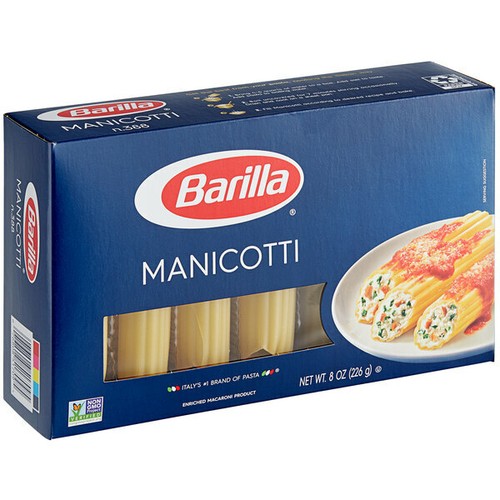 Barilla manicotti pasta - manicotti, 8