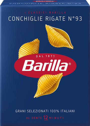 Barilla conchiglie rigate - conchiglie,