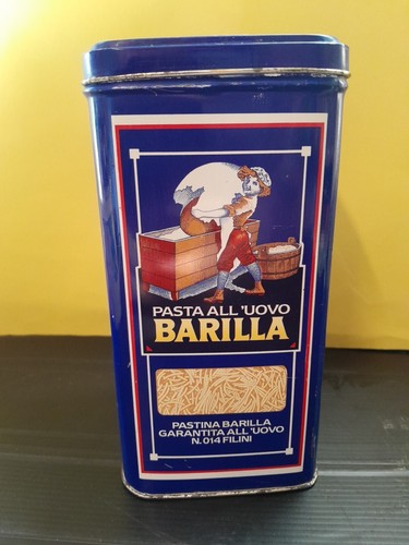Barilla scatola latta pasta - latta,